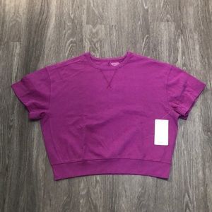 Athleta Modern Sundown Sweatshirt Tee Size Small Purple